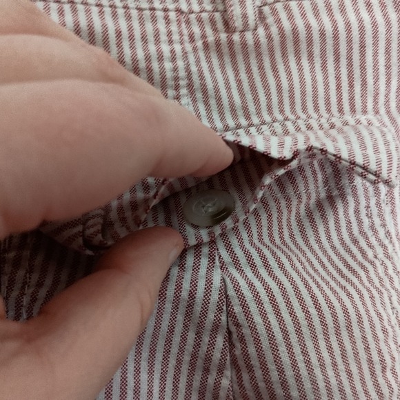 2/$30 FOREVER 21 Preppy Clueless Butterly Pink Pin Striped Booty Shorts(#1,430) - Picture 6 of 8